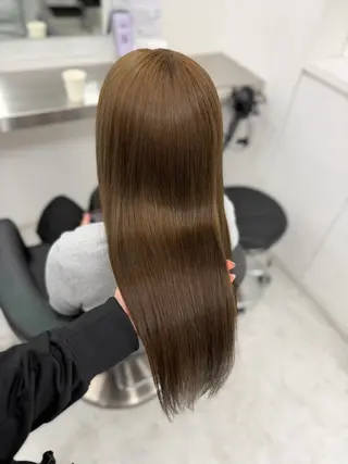 カラー 透ける透明感カラー 🤍anju🎀のヘアスタイル