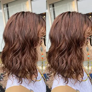 ミディアム sara中谷 哲のヘアスタイル