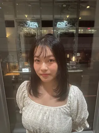 ミディアム 中津/トレンドカラー /美馬本紅亜のヘアスタイル