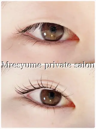 マツエク・マツパ Mresyume MAYUのマツエク・マツパデザイン