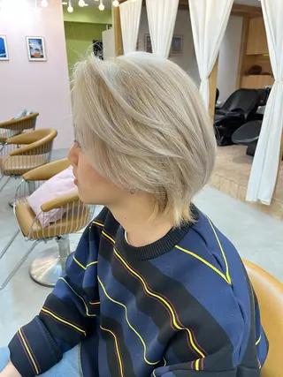 メンズ 🩵縮毛矯正/ブリー チ/髪質改善/いつかのヘアスタイル