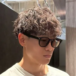 ショート パーマ メンズ 金山駅前メンズカット モデル募集 青島永透のヘアスタイル