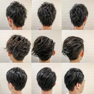 ショート カラー パーマ メンズ 看板犬がお出迎え◎ 初めてでも安心◎のヘアスタイル