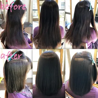 ミディアム パーマ ブリーチ縮毛矯正/ デサキ ショウヘイのヘアスタイル