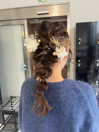 セミロング ヘアアレンジ channel所属・Natsumi ❤︎のヘアスタイル