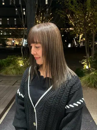 カラー げんば ななのヘアスタイル