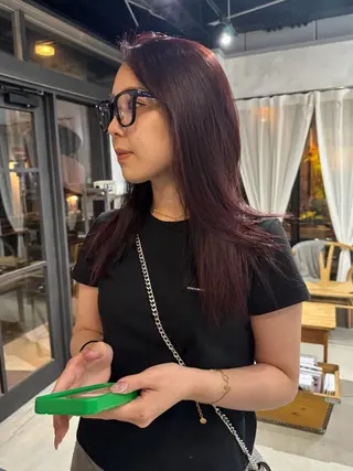 セミロング 薮 夏帆のヘアスタイル