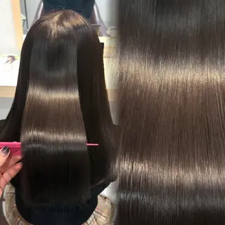 ロング カラー パーマ 透明感/チョコカラー 💍TAMA💍のヘアスタイル