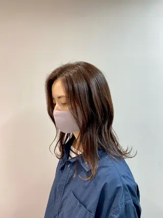 ミディアム カラー 韓国🇰🇷艶髪 ケアカラーSHURIのヘアスタイル