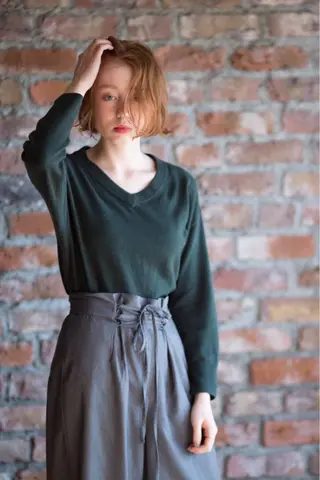 ミディアム カラー にった みずきのヘアスタイル