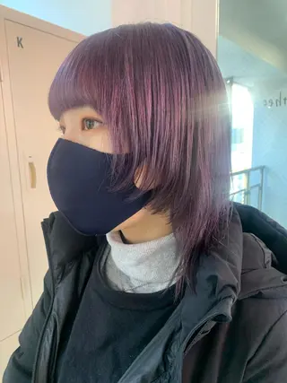 ショート カラー ヘアアレンジ 🧨ブリーチー×ボブ レイヤー💎じゅえるのヘアスタイル