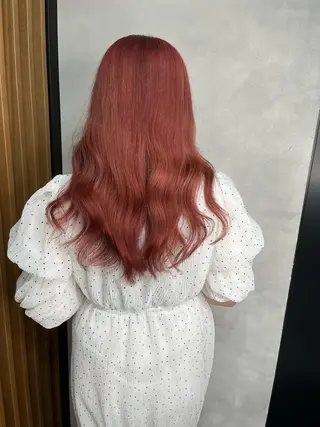 セミロング 濱川響太レディース カットモデルのヘアスタイル