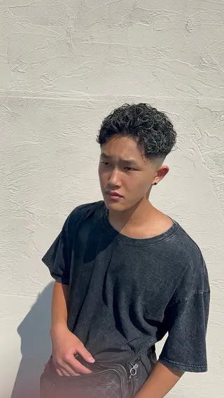 カラー パーマ メンズ 一宮/稲沢/あま市 /小林好裕のヘアスタイル