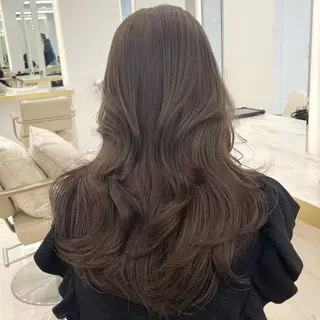 ロング カラー 韓国顔まわり/前髪 /レイヤー/いつきのヘアスタイル