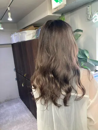 ロング カラー ブリーチ&似合せボブ 田中寛十のヘアスタイル
