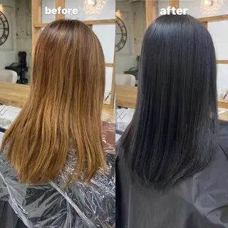 ロング カラー 韓国レイヤーカット★ 小林大樹のヘアスタイル