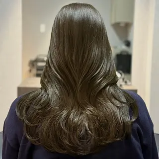 ロング カラー 髪質改善Ⅰ透明感 艶カラーⅠたつやのヘアスタイル