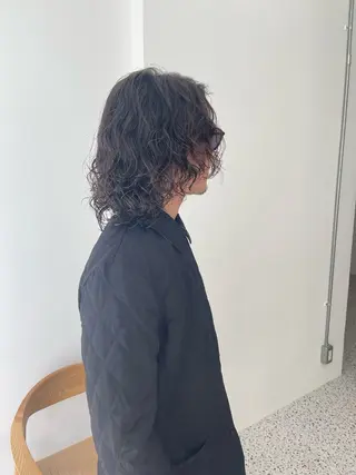 パーマ メンズ メンズカット パーマ[佐橋]のヘアスタイル