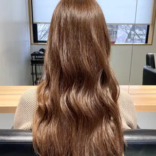 ロング カラー 長町/酸性ストレート /曲がる縮毛矯正のヘアスタイル