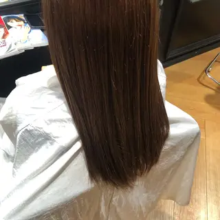 カラー ノンダメージ⭐️ 透明感カラー中田七菜のヘアスタイル