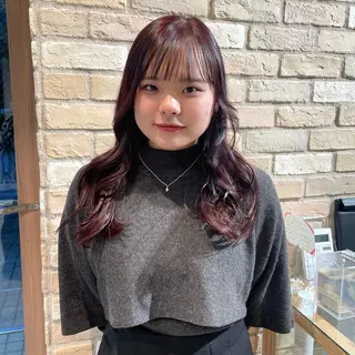 カラー 縮毛 酸性ストレート /ayumu☆のヘアスタイル