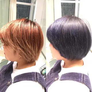 ショート カラー ヘアアレンジ Re:ta KANZOのヘアスタイル