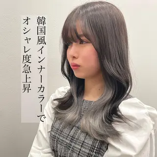 ミディアム カラー mihoko/ ニュアンスパーマのヘアスタイル