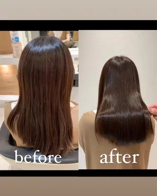 ミディアム カラー EARTH葛西所属・葛西 縮毛矯正のプロ ブリーチ矯正 青木俊のヘアスタイル