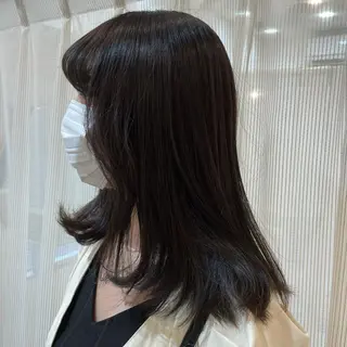 ミディアム マホ/日吉/髪質改善 /レイヤー/ガーリーのヘアスタイル