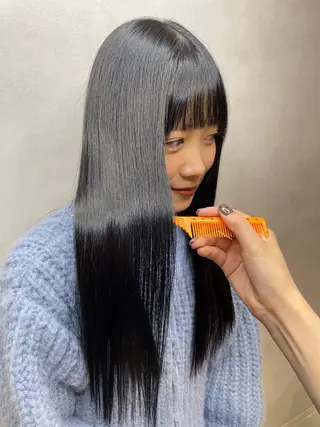 ロング カラー 石垣 凜のヘアスタイル
