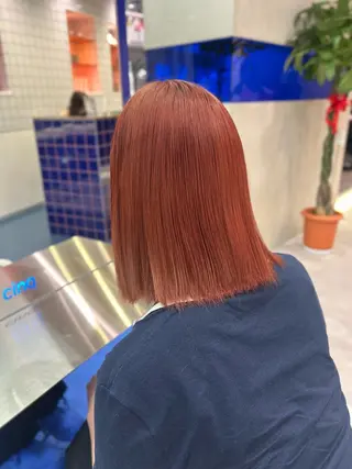 ミディアム カラー ミルクティーベージュ /sara💛のヘアスタイル