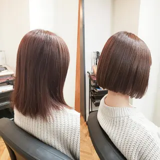 ショート カラー ボブ・ロブ　福田 泰久✂️✨のヘアスタイル