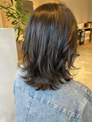 ミディアム RECORD所属・RECORD sakuraのヘアスタイル