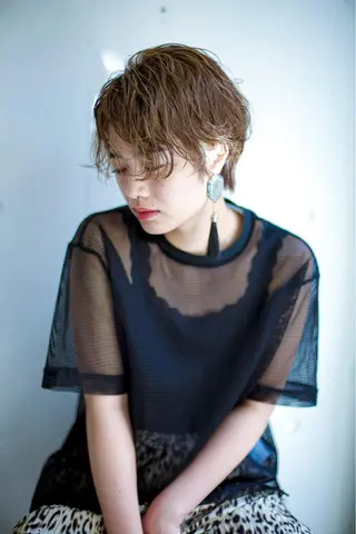 ショート カラー hemm,hemm.所属・ショート・ボブ MIKUのヘアスタイル