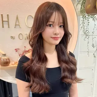 ロング HACHI美容室 韓国ヘア　AKARIのヘアスタイル