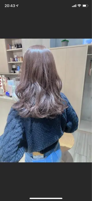 セミロング カラー GiseL博多筑紫口 杏実のヘアスタイル