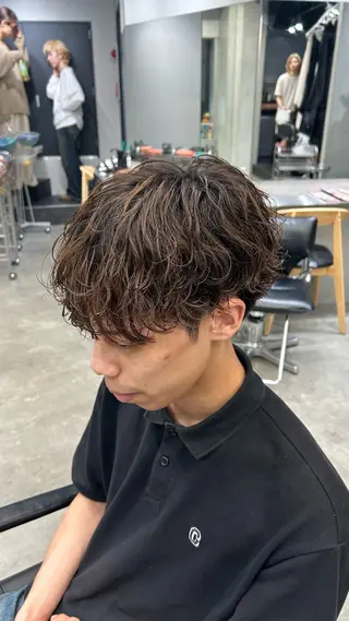 パーマ メンズ 藤平海音/fifth PARKのヘアスタイル