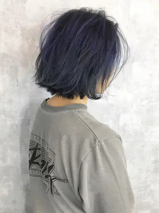 ショート カラー ヘアアレンジ レイヤーカット BLend 渋谷のヘアスタイル