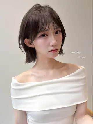 ショート Unami 表参道所属・ばんちなつ / ボブ/透明感カラーのヘアスタイル