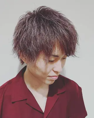 メンズ ブリーチ/ヘアケア/ 艶髪/イギチハルのヘアスタイル