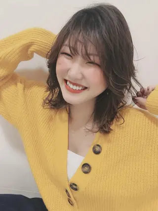 ミディアム 松佐 ゆかりのヘアスタイル