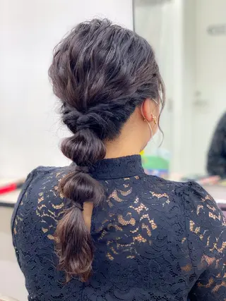 ロング ヘアアレンジ louwe 武藤幸世のヘアスタイル