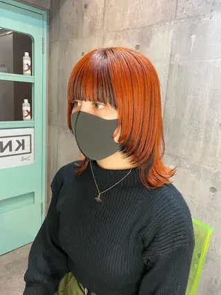 ミディアム カラー 艶髪サラサラカラー 🌈前原健吾のヘアスタイル