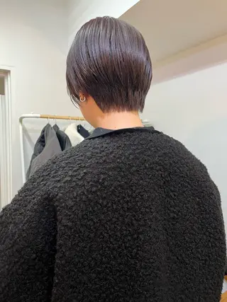 ショート カラー ハイトーン/心斎橋/ honomiのヘアスタイル