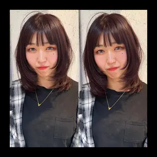 ミディアム カラー mai / linoah˚✧のヘアスタイル