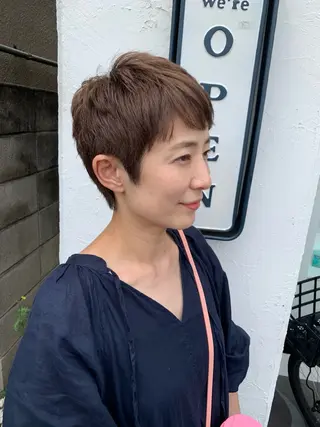 ショート カラー #ケアブリーチ# MASAのヘアスタイル