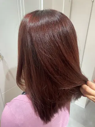 ミディアム カラー 🫧るみ/髪質改善/ 透明感カラー🫧のヘアスタイル