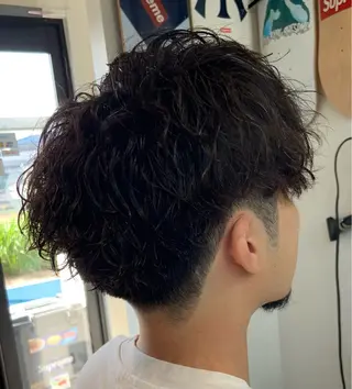 パーマ メンズ 原谷 一成のヘアスタイル