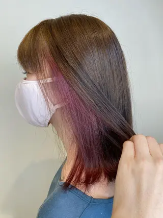 ミディアム カラー ハイライト/髪質改善 ✂️十河祐輝のヘアスタイル