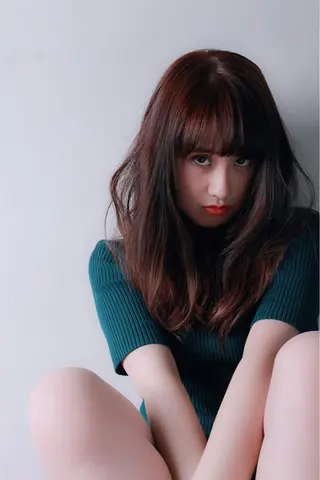 セミロング ロング カラー 川間 将彦のヘアスタイル